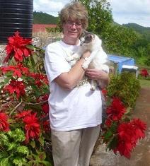 The author's wife, Victoria